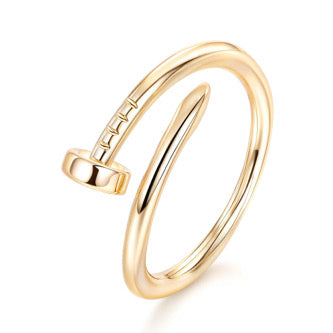 Einstellbare Damen Ring 18 k vergoldet