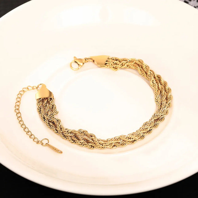 Damen Edelstahl Armband wasserfest