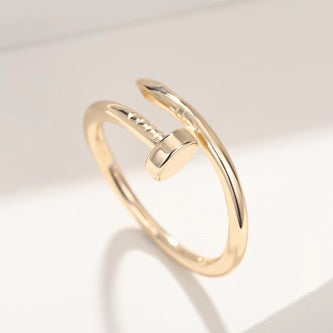 Einstellbare Damen Ring 18 k vergoldet