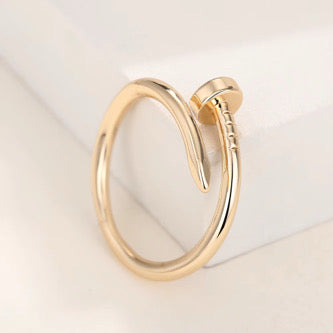 Einstellbare Damen Ring 18 k vergoldet