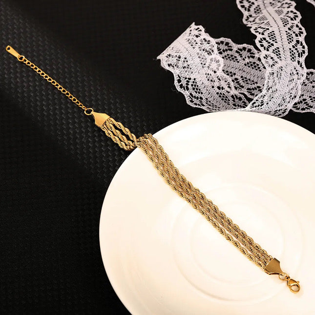 Damen Edelstahl Armband wasserfest