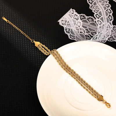 Damen Edelstahl Armband wasserfest