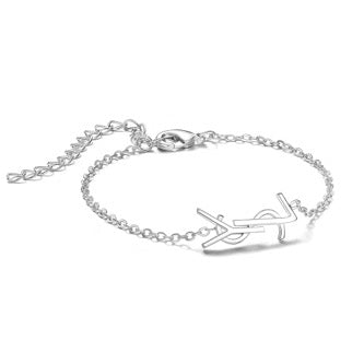 Damen Armband Silber Edelstahl Wasserfester Schmuck