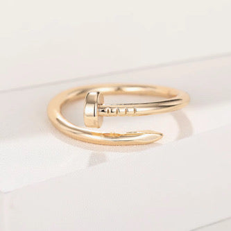 Einstellbare Damen Ring 18 k vergoldet