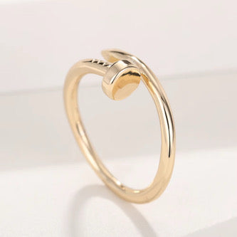 Einstellbare Damen Ring 18 k vergoldet