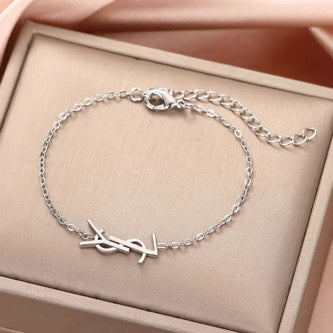 Damen Armband Silber Edelstahl Wasserfester Schmuck
