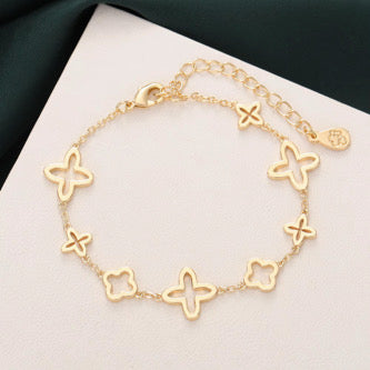 Damen Gold Armband Wasserfest