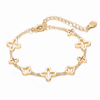 Damen Gold Armband Wasserfest