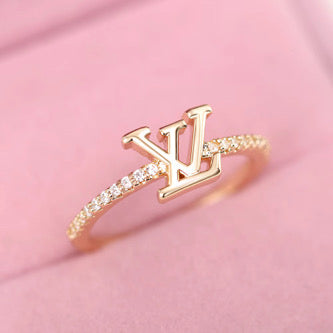 Damen Ring Verstellbar 18k vergoldet
