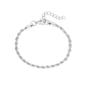 Silber Armband Edelstahl Wasserfest