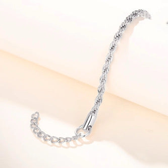 Silber Armband Edelstahl Wasserfest