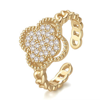 Verstellbare Ring Gold 18k vergoldet