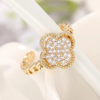 Verstellbare Ring Gold 18k vergoldet