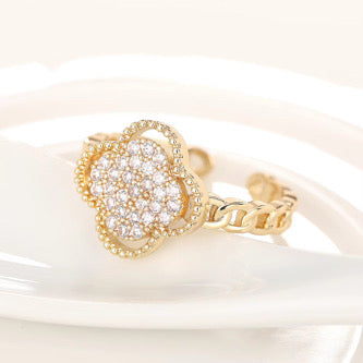 Verstellbare Ring Gold 18k vergoldet