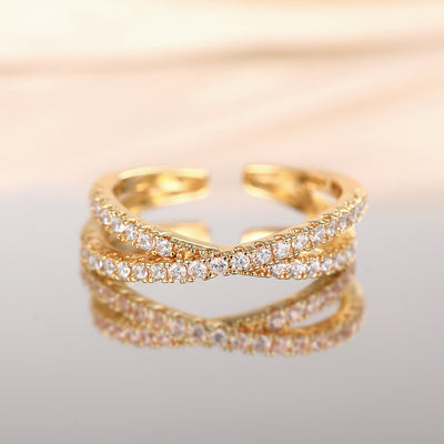 Verstellbare Ringe 18k vergoldet