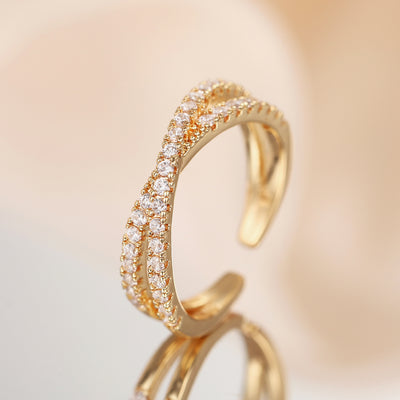 Verstellbare Ringe 18k vergoldet