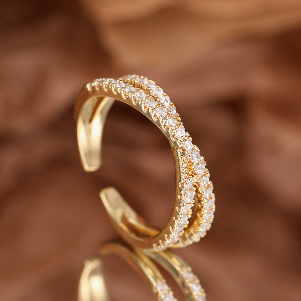 Verstellbare Ringe 18k vergoldet