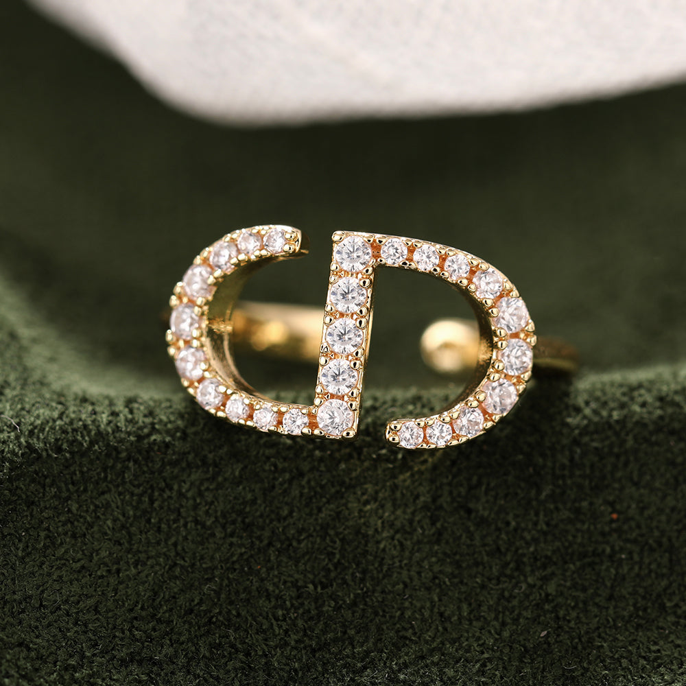 Verstellbare Ring 18k vergoldet