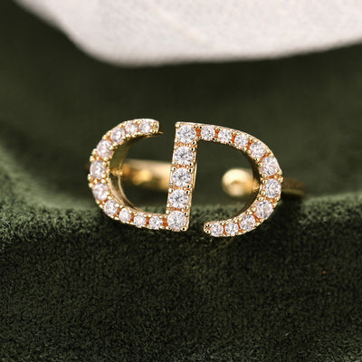 Verstellbare Ring 18k vergoldet