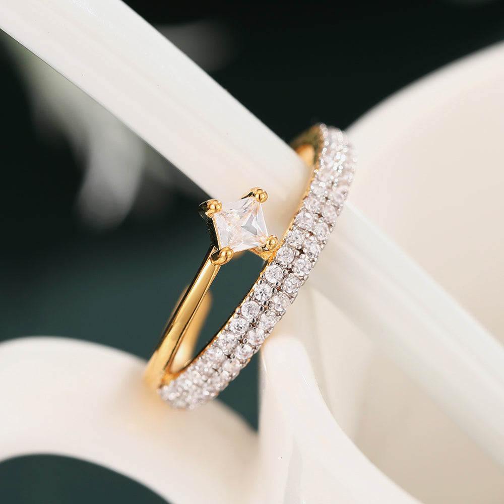 Verstellbare Ringe 18k vergoldet