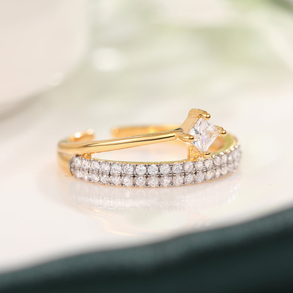 Verstellbare Ringe 18k vergoldet