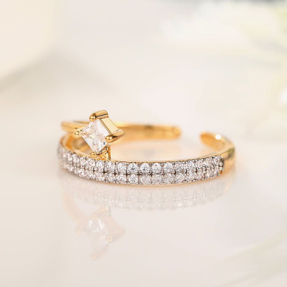 Verstellbare Ringe 18k vergoldet