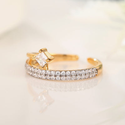 Verstellbare Ringe 18k vergoldet