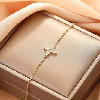 Damen Gold Armband Edelstahl 18 vergoldet