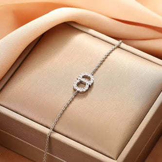 Damen Silber  Armband 18k vergoldet