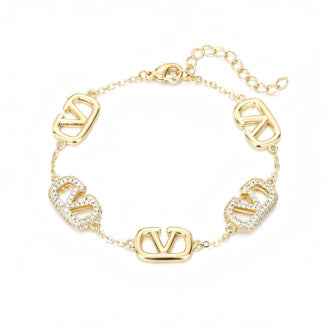 Damen Armband 18k vergoldet 100% wasserfest