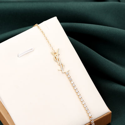 Damen Armband Edelstahl 18k vergoldet