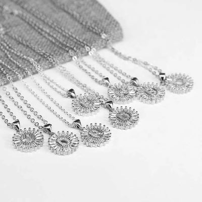 Buchstabe Halskette Silber / Gold