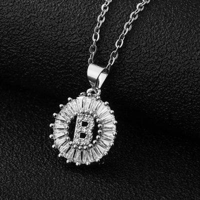 Buchstabe Halskette Silber / Gold
