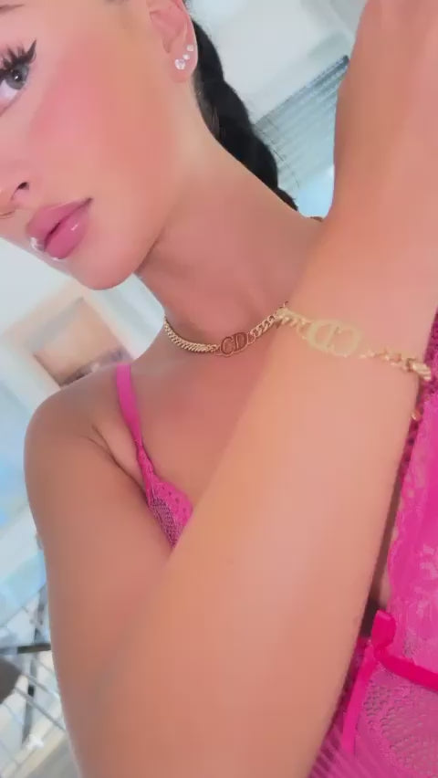 Goldketten-Ohrringe-Armbandset