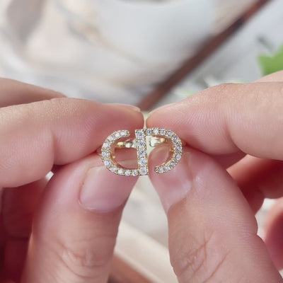 Verstellbare Ring 18k vergoldet