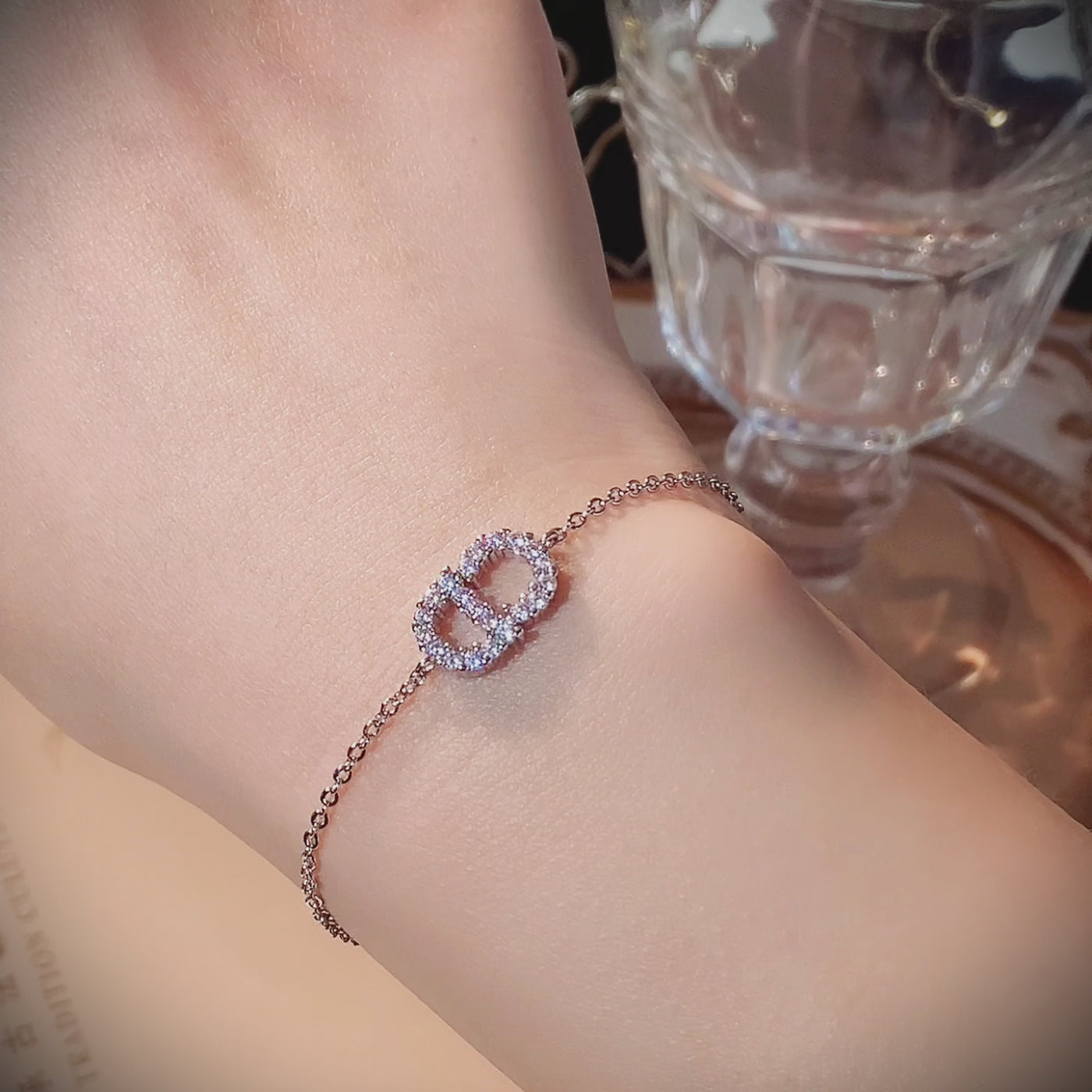 Damen Silber  Armband 18k vergoldet
