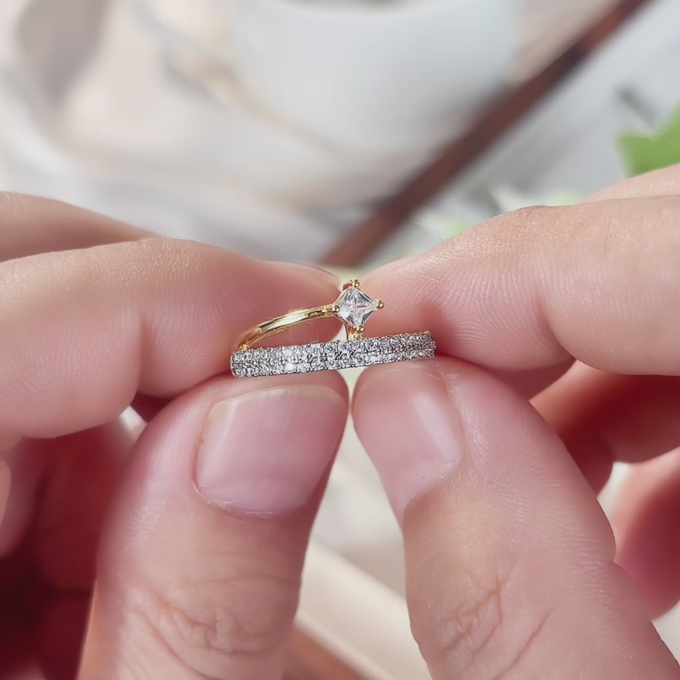 Verstellbare Ringe 18k vergoldet