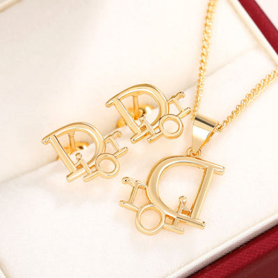 Set schmuck halskette Ohrstecker Sterling Silber 925