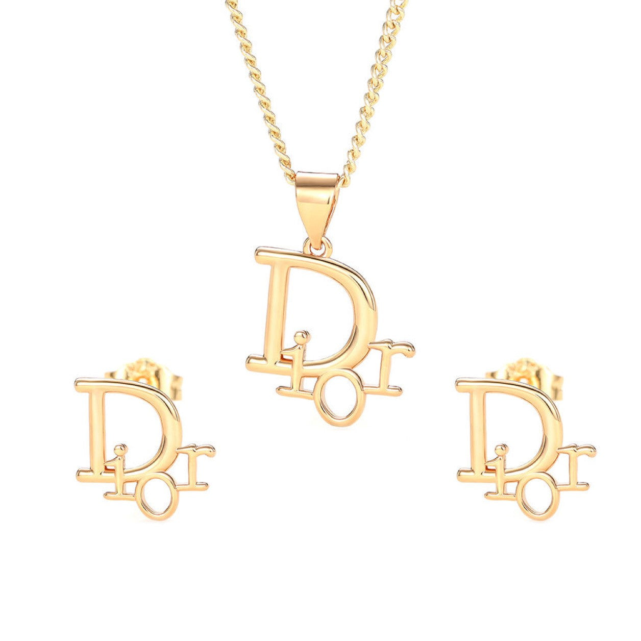 Set schmuck halskette Ohrstecker Sterling Silber 925