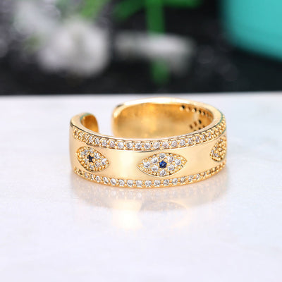 Nazar Auge Ring Gold