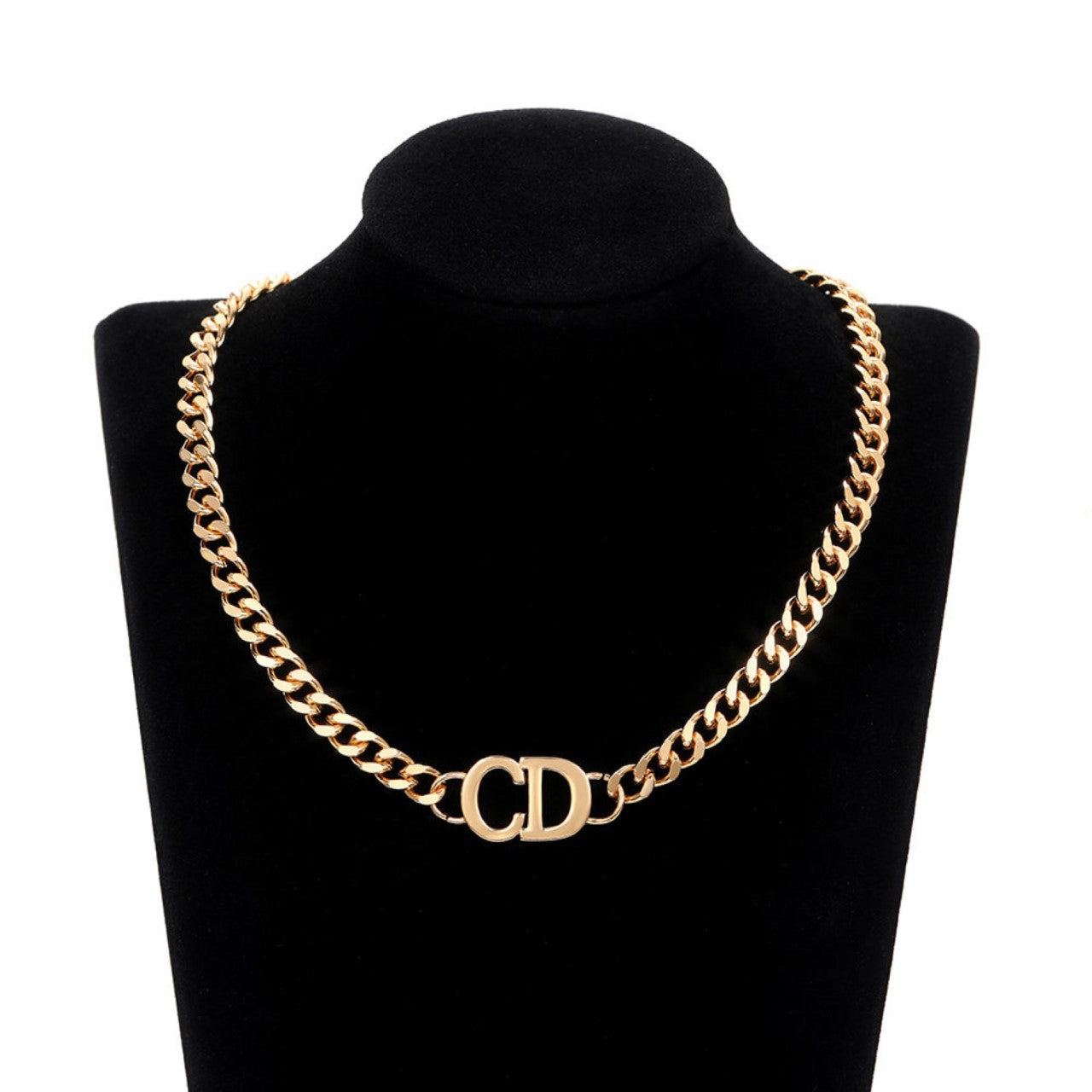 Goldketten-Ohrringe-Armbandset