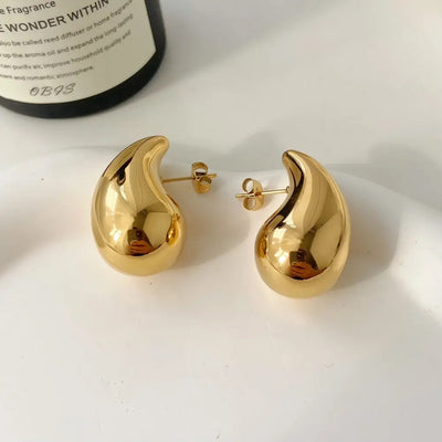 Ohrringe Gold, Waterdrop Goldene