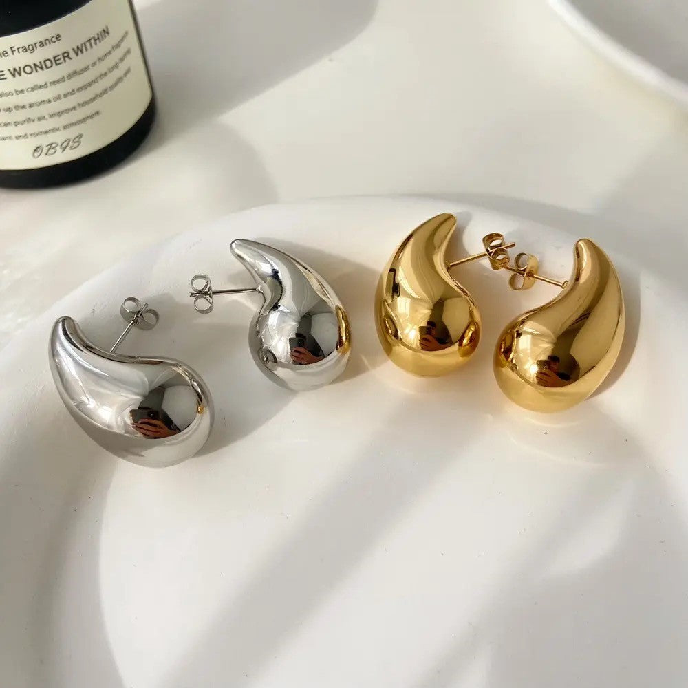 Ohrringe Gold, Waterdrop Goldene