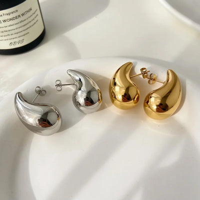 Ohrringe Gold, Waterdrop Goldene