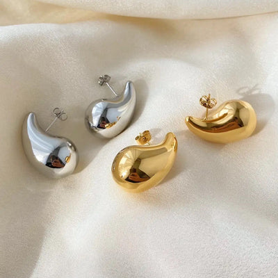 Ohrringe Gold, Waterdrop Goldene